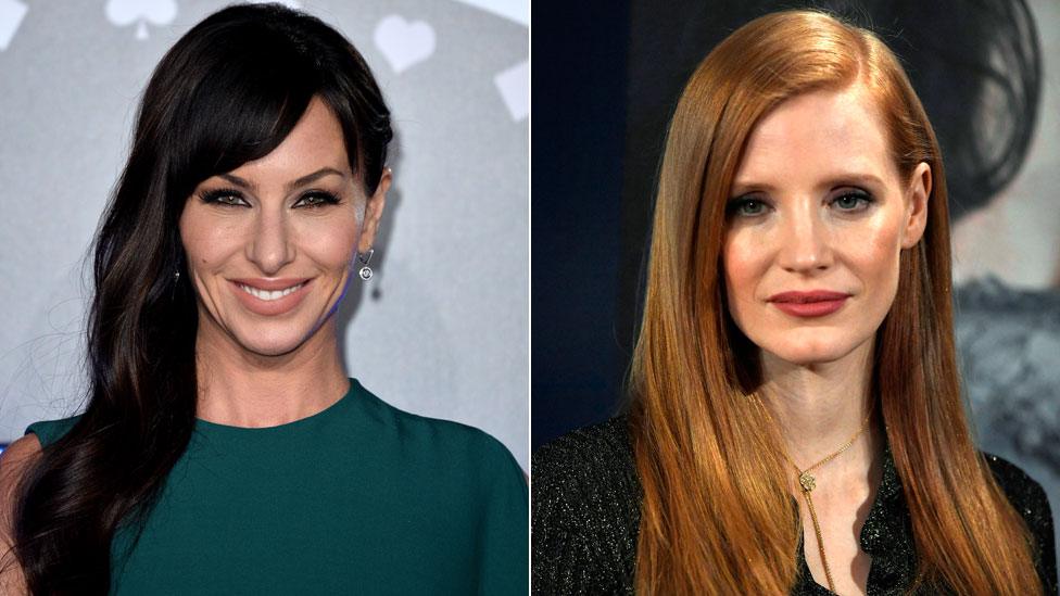 Molly Bloom and Jessica Chastain