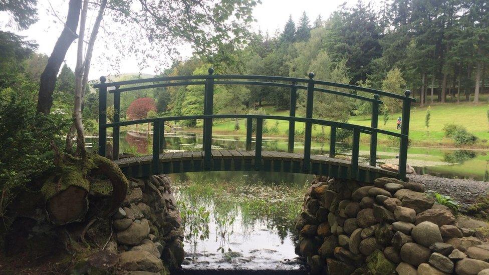 Japanese garden at Cowden Castle