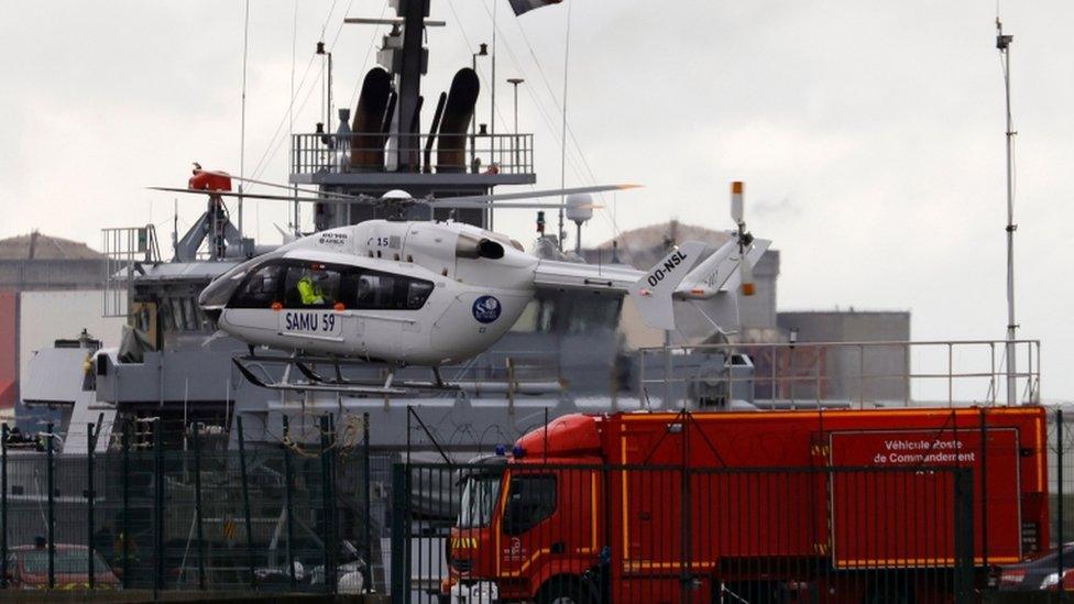 Helicopter taking part in Dunkirk rescue