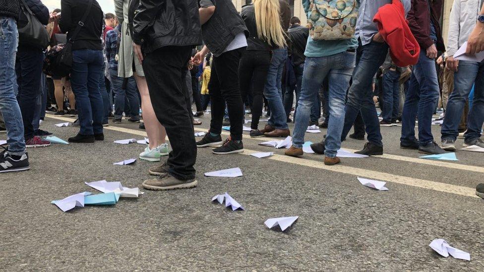 Pro-Telegram protest, 30 Apr 18