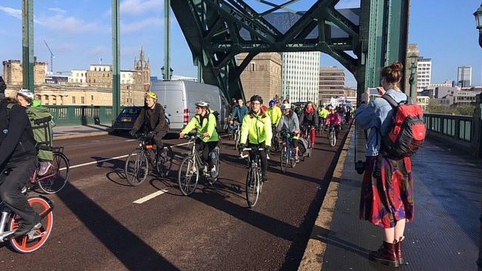 Extinction Rebellion protest in Newcastle