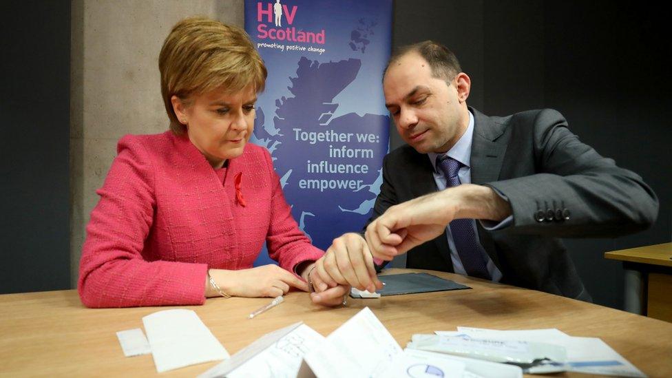 Nicola Sturgeon and George Valiotis