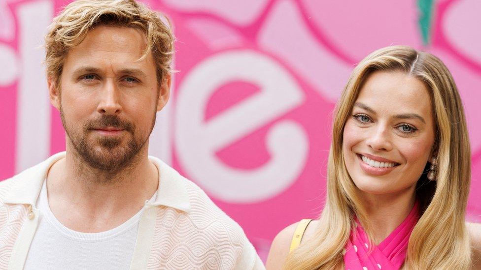 Actors Margot Robbie and Ryan Gosling are photographed during a photocall for the upcoming Warner Bros. film "Barbie" in Los Angeles, California, U.S., June 25, 2023.