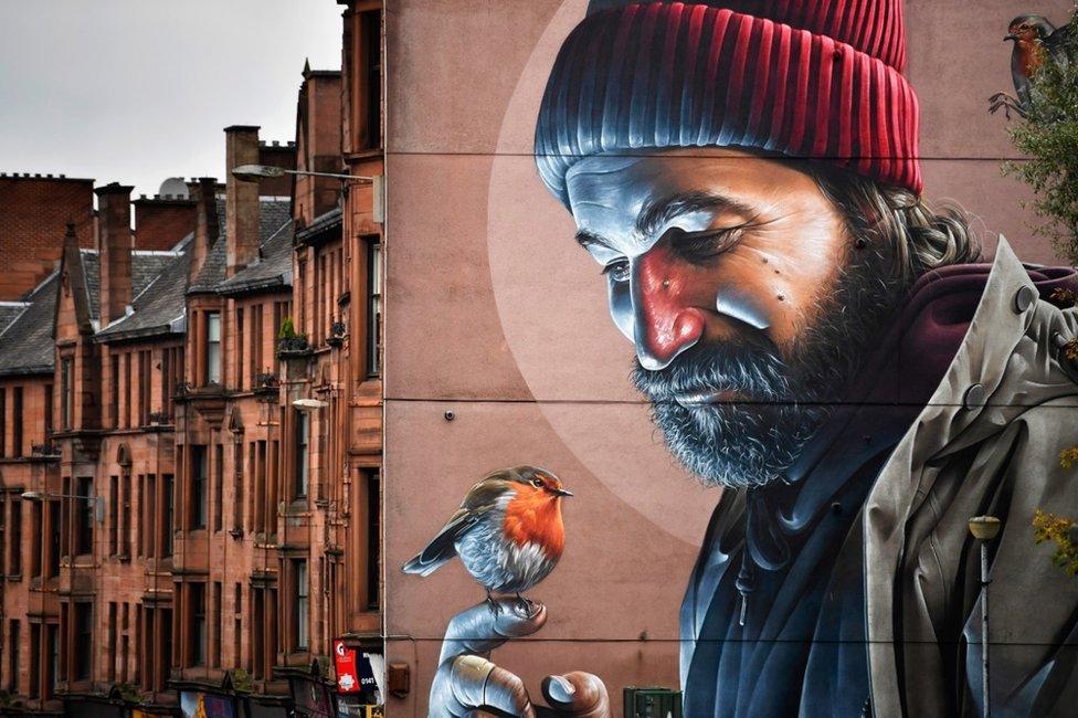 Mural near Glasgow Cathedral