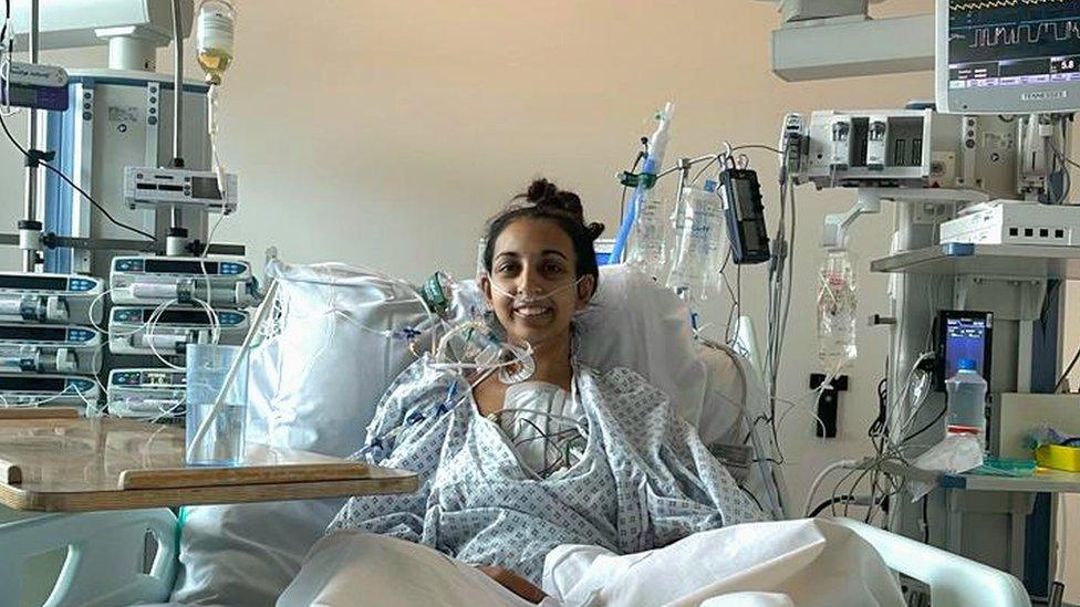 Sanjana Kochhar following her transplant