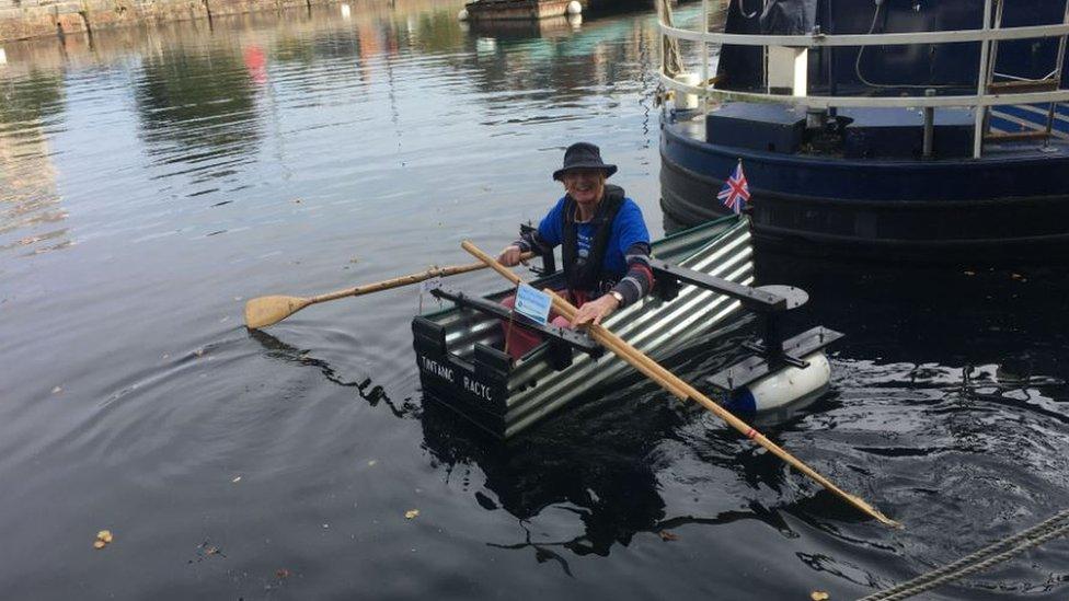 Major Mick on the Tintanic in the canal