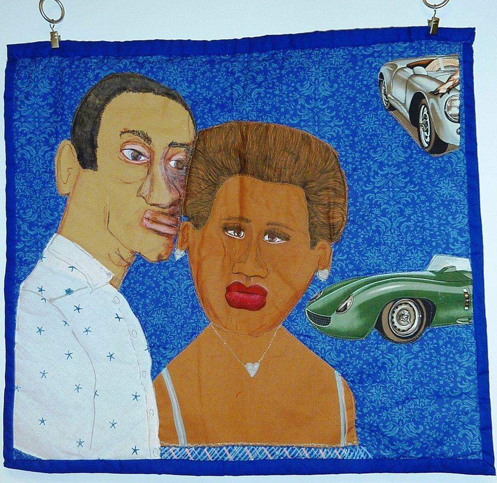 The Whisperer, a quilt by Nedra Bonds