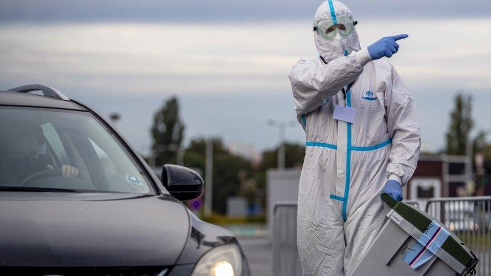 Czech people in quarantine or isolation due to COVID-19 disease caused by the SARS-CoV-2 coronavirus can vote across country in drive-in polling stations in advance of the parliamentary elections