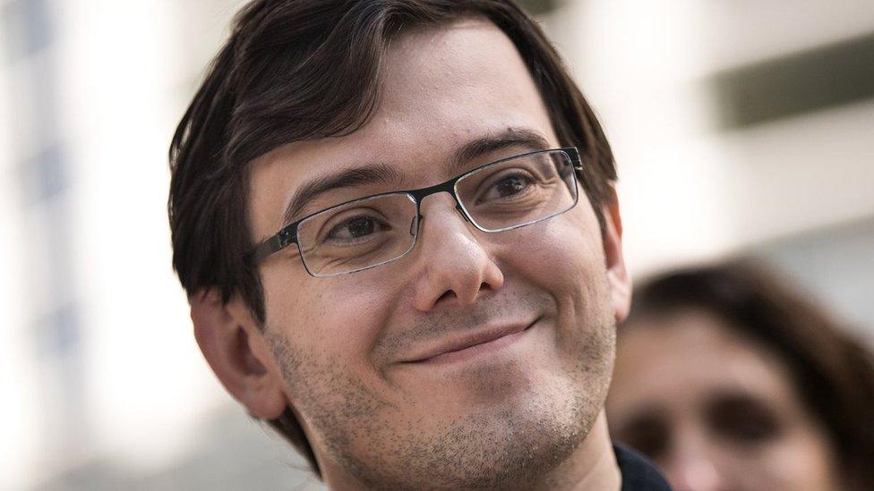 Former pharmaceutical executive Martin Shkreli speaks to the press after the jury issued a verdict in his case at the U.S. District Court for the Eastern District of New York, August 4, 2017