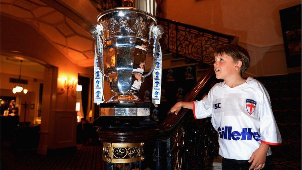 Rugby League World Cup trophy