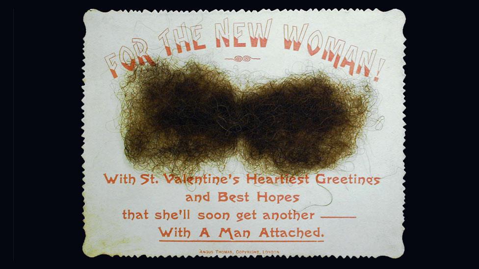 moustache card