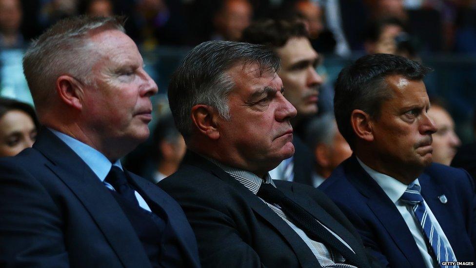 Sam Allardyce with colleagues