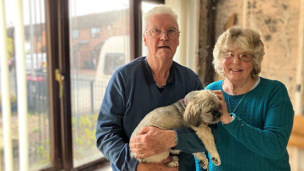 Dorothy and Michael cannot currently use the downstairs area of the house due to flood damage