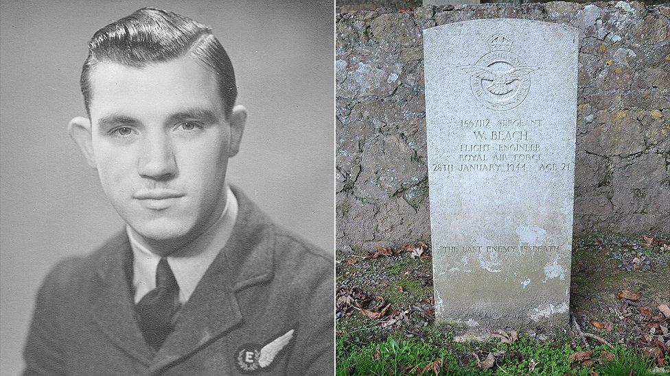 Sgt William Beach and his grave at Fort George, Guernsey