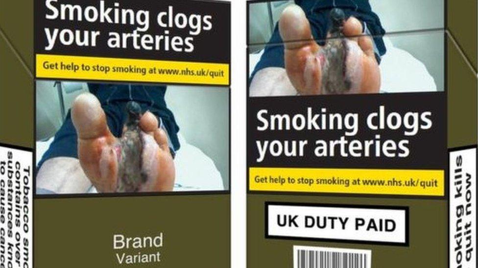 Tobacco firms have not been able to use branded packs in the UK since May