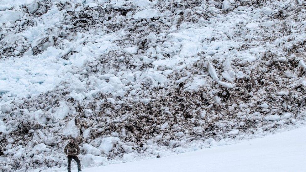 Avalanche on Glas Tulaichean