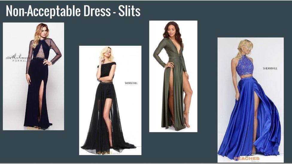 Dresses with splits.