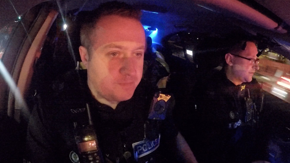 PC Mitch Darby on patrol