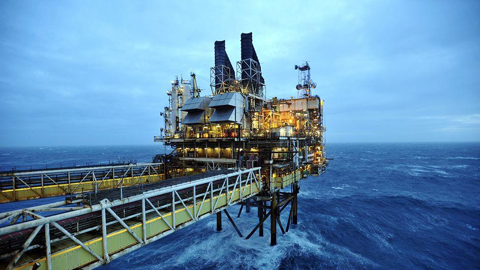 North Sea oil rig