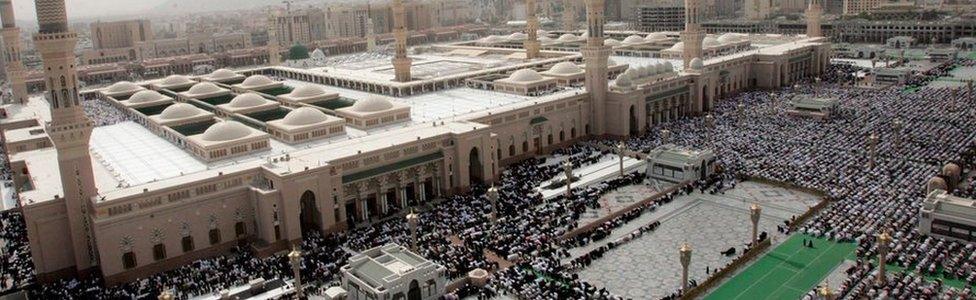 Prophet Muhammad mosque in Medina, Saudi Arabia