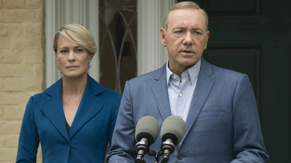 Robin Wright and Kevin Spacey in House of Cards