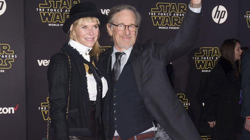 Steven Spielberg and Kate Capshaw