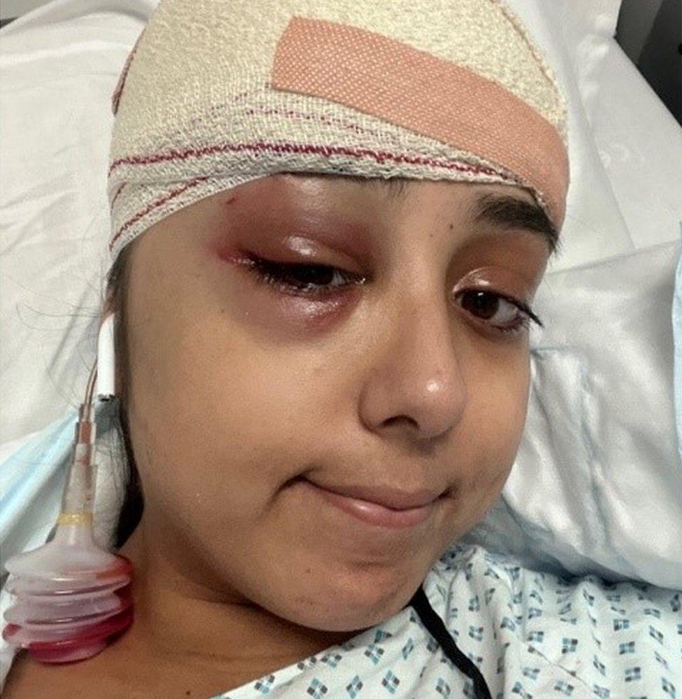 Jeena Panesar in hospital