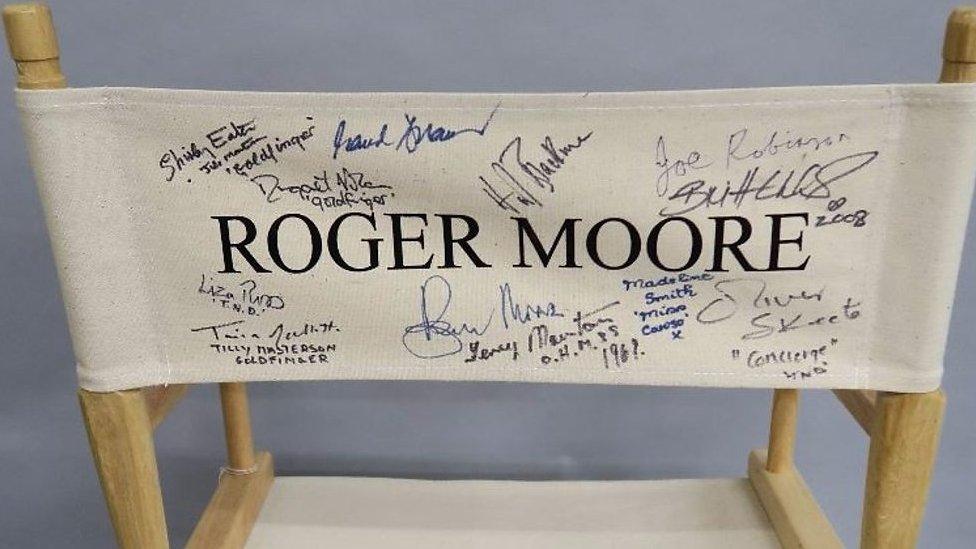 Roger Moore's chair