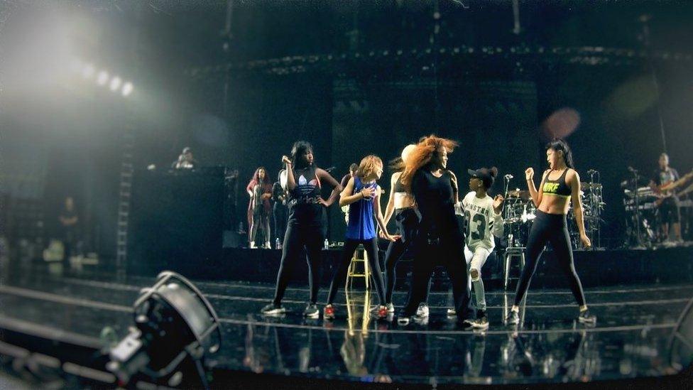 Janet Jackson tour rehearsals