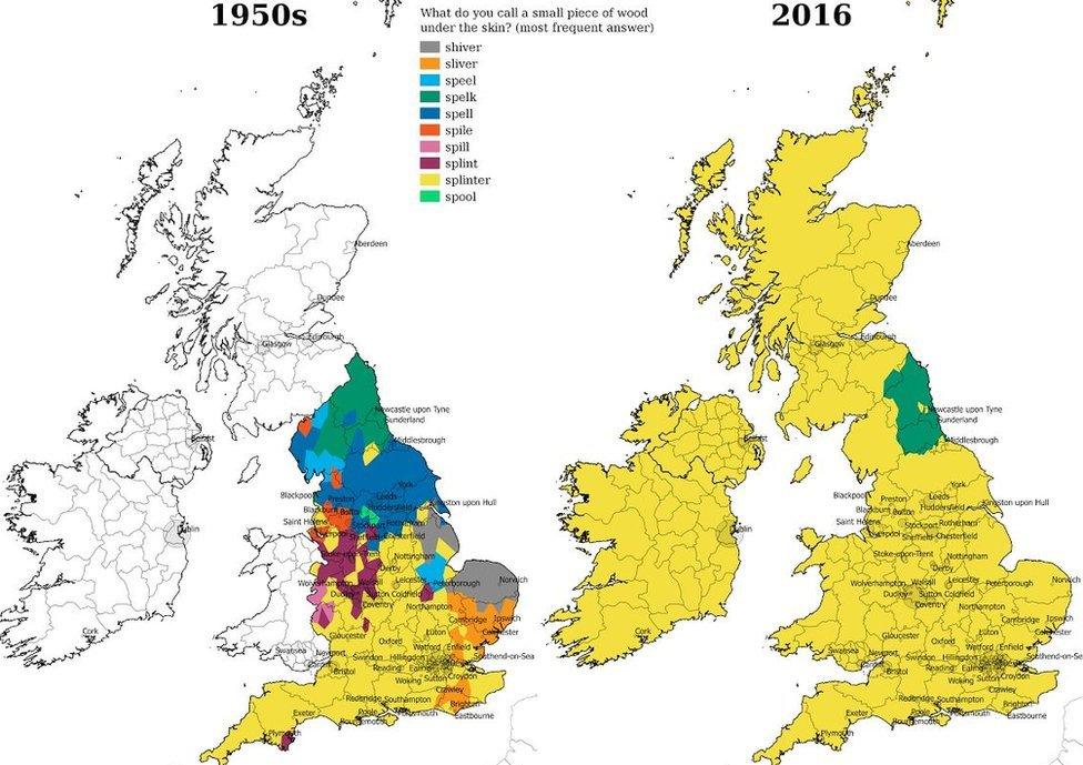 Dialect map