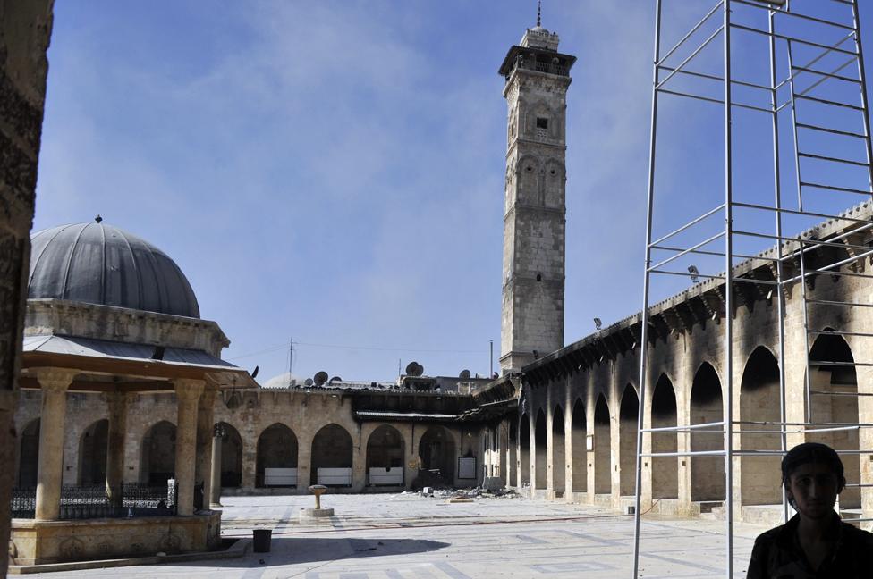 The minaret pictured in 2012