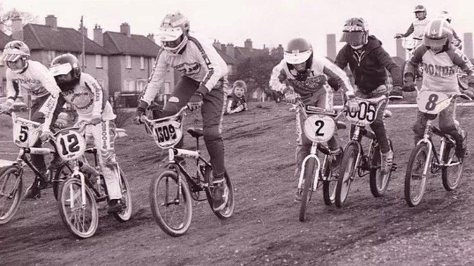 Ipswich BMX Club in the 80s