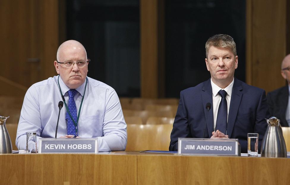 CMAL chief executive Kevin Hobbs and director of vessels James Anderson