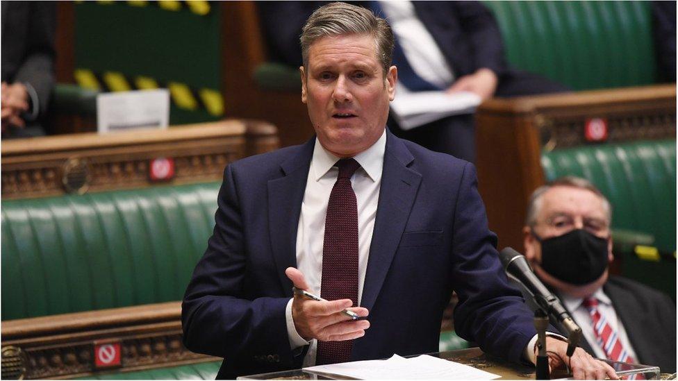 Keir Starmer in Parliament