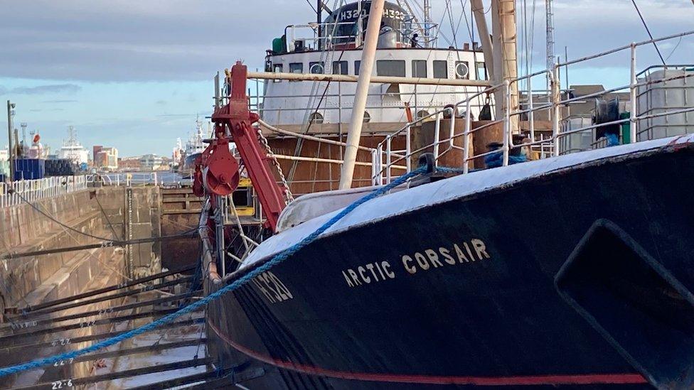 Arctic Corsair - dry dock