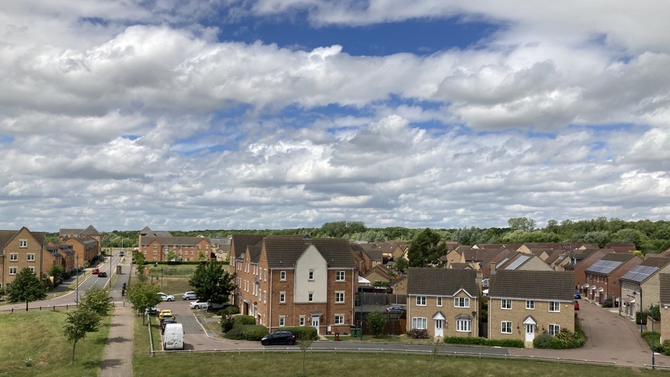 View over one of the newest estates