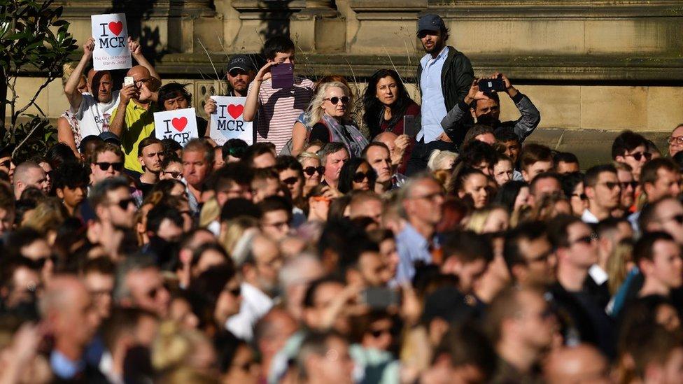 Manchester attack vigil