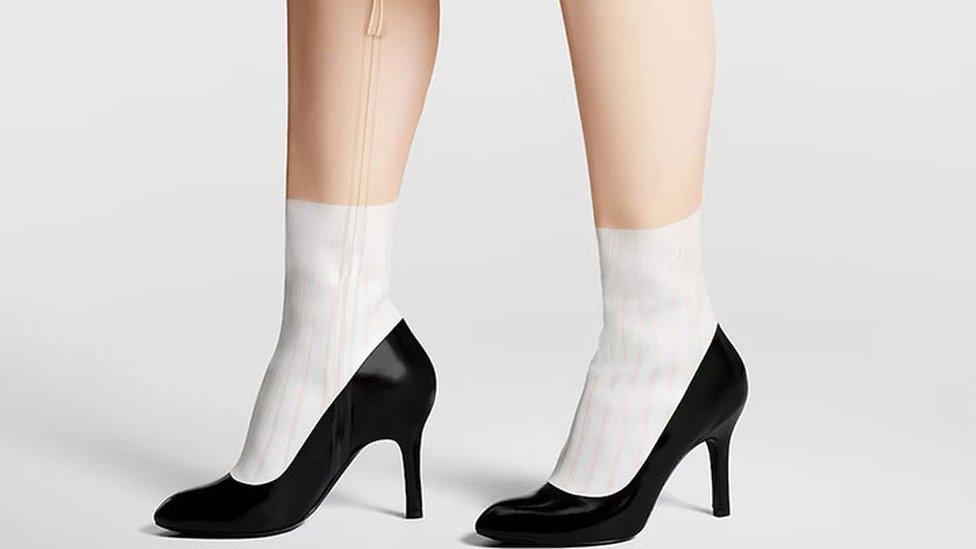 Louis Vuitton Illusion boots that look like a human leg and other unusual shoes BBC Newsround