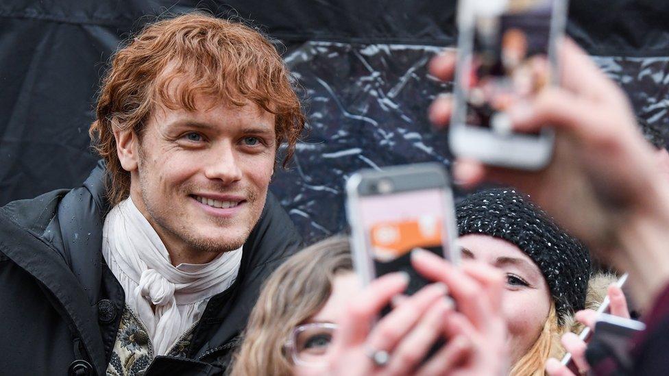 Sam Heughan selfies