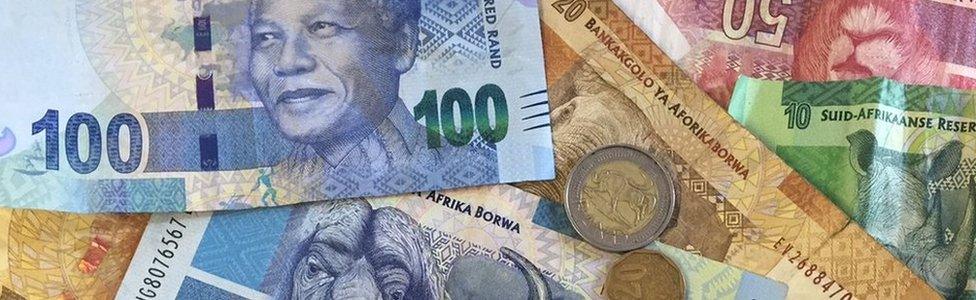 Rand notes and coins