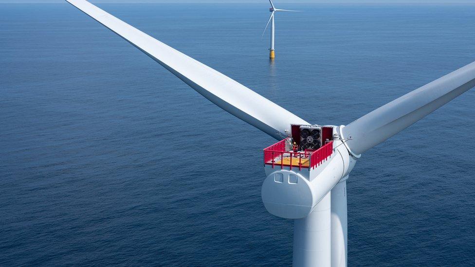 Floating wind farm in Scotland