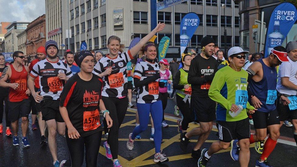 More than 17,500 runners are participating in the marathon