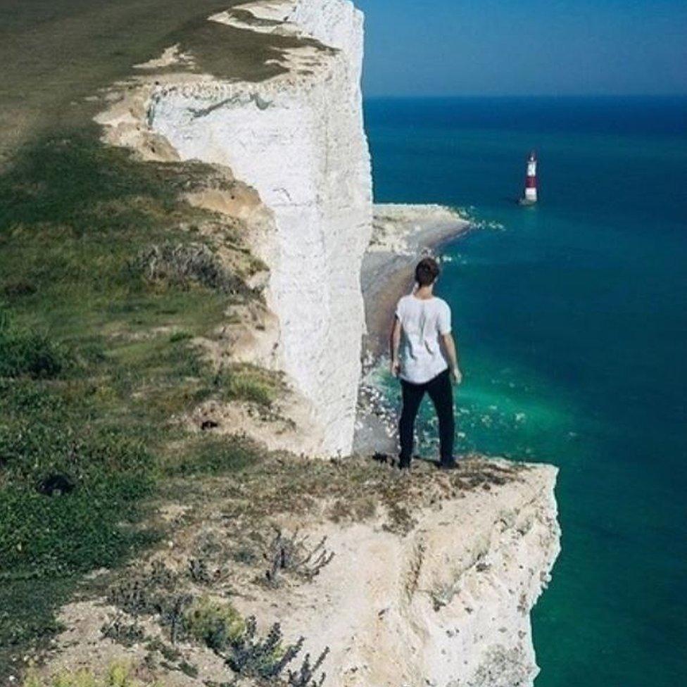 Cliffs near Beachy Head in DFDS advert