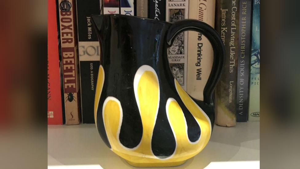 Jug on shelf