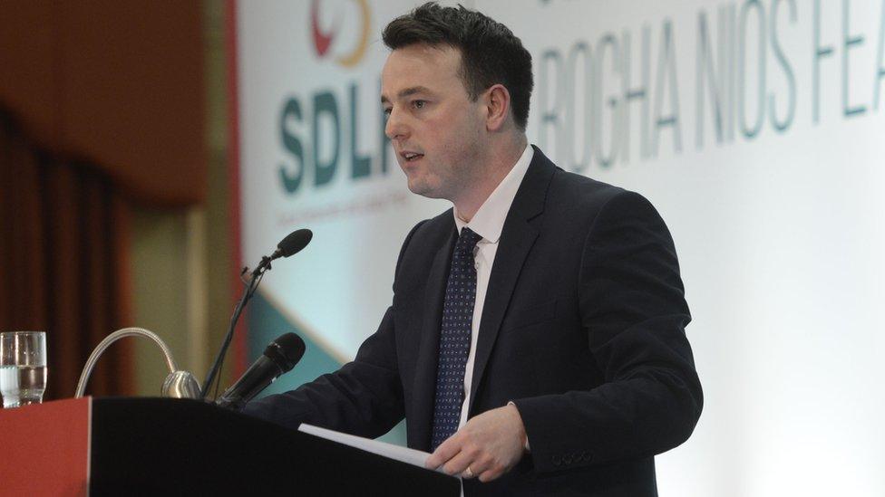 SDLP leader Colum Eastwood