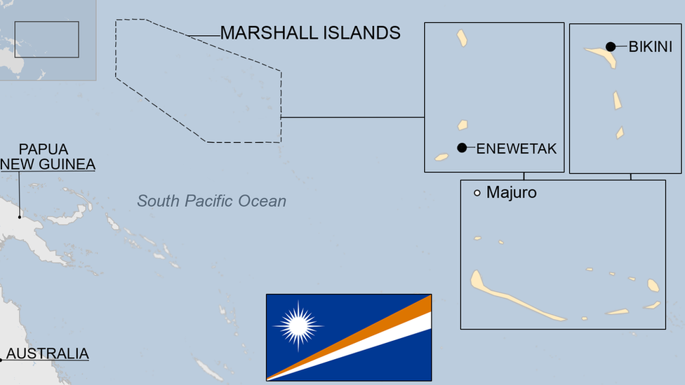 map of Marshall Islands