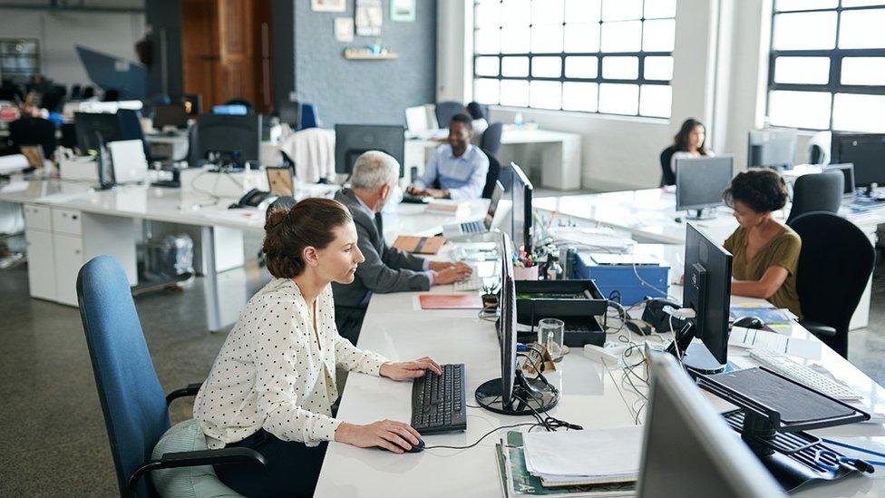 People sitting in office