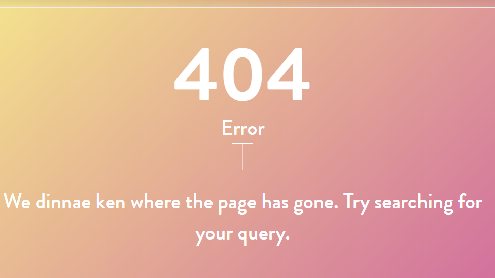 An online article on Scotland.org dedicated to Sir John A Macdonald now simply shows an error message