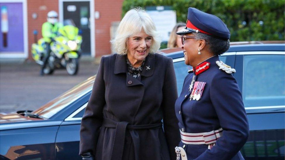 Peaches Golding with Queen Camilla