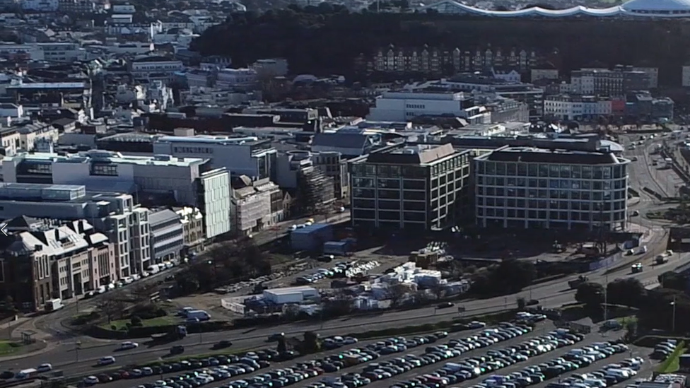 Jersey finance service aerial